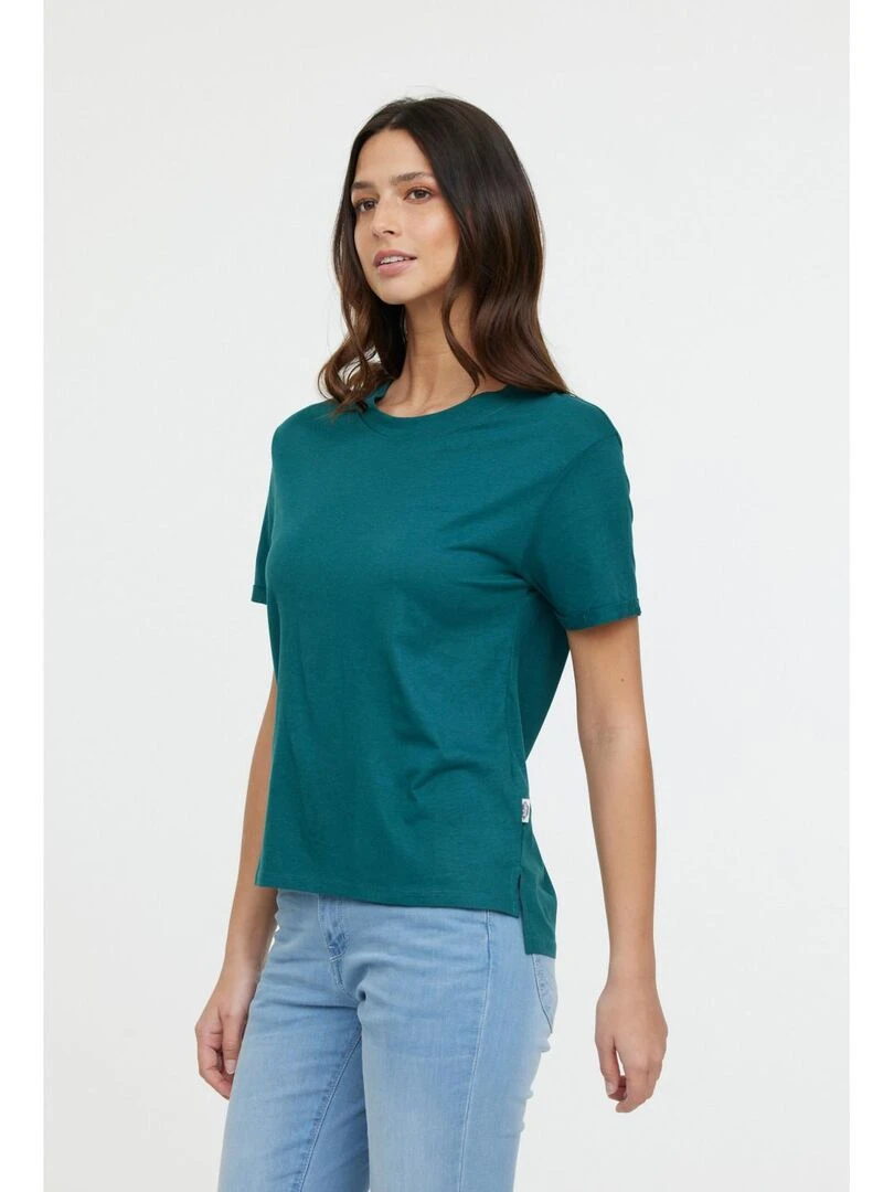 Lee Cooper T Shirt manches courtes modal regular AZA Vert bouteille