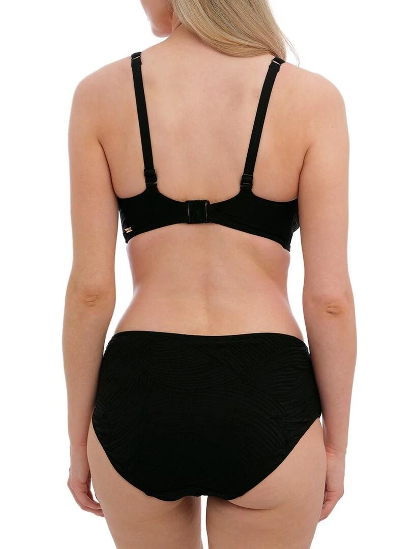 Bas de maillot de bain plissé Ottawa   Noir