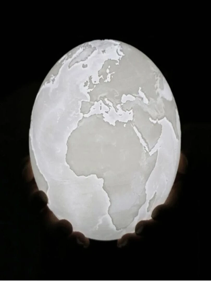 FEERIQUE Lampe à poser Terre Beige clair
