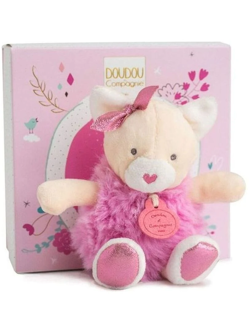 Doudou Doudou et compagnie Chat Rose  Pantin   Les Minizoo   Rose