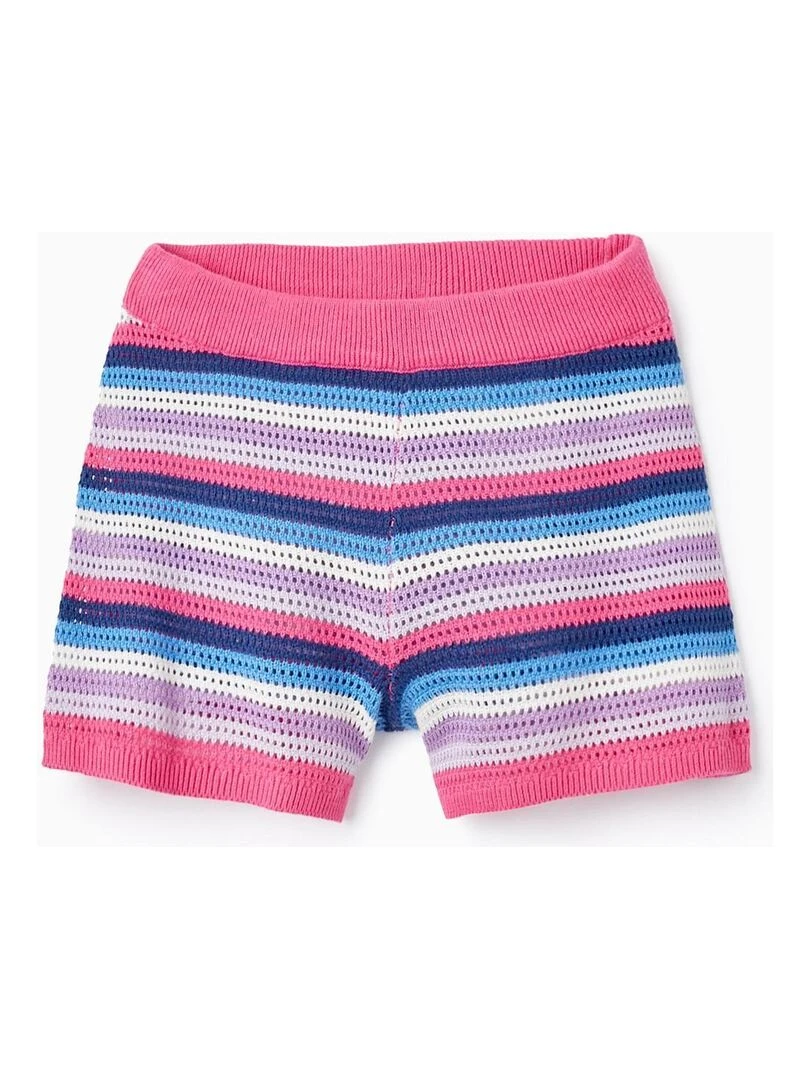 Shorts en Maille à Rayures pour Fille EXPLORING AUSTRALIA Rose