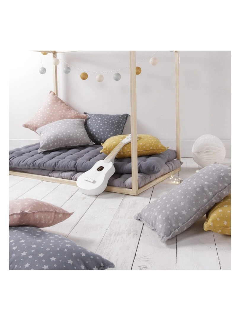 Lot de 2 Coussins décoration imprimé 'STELLA' 'TODAY' Jaune