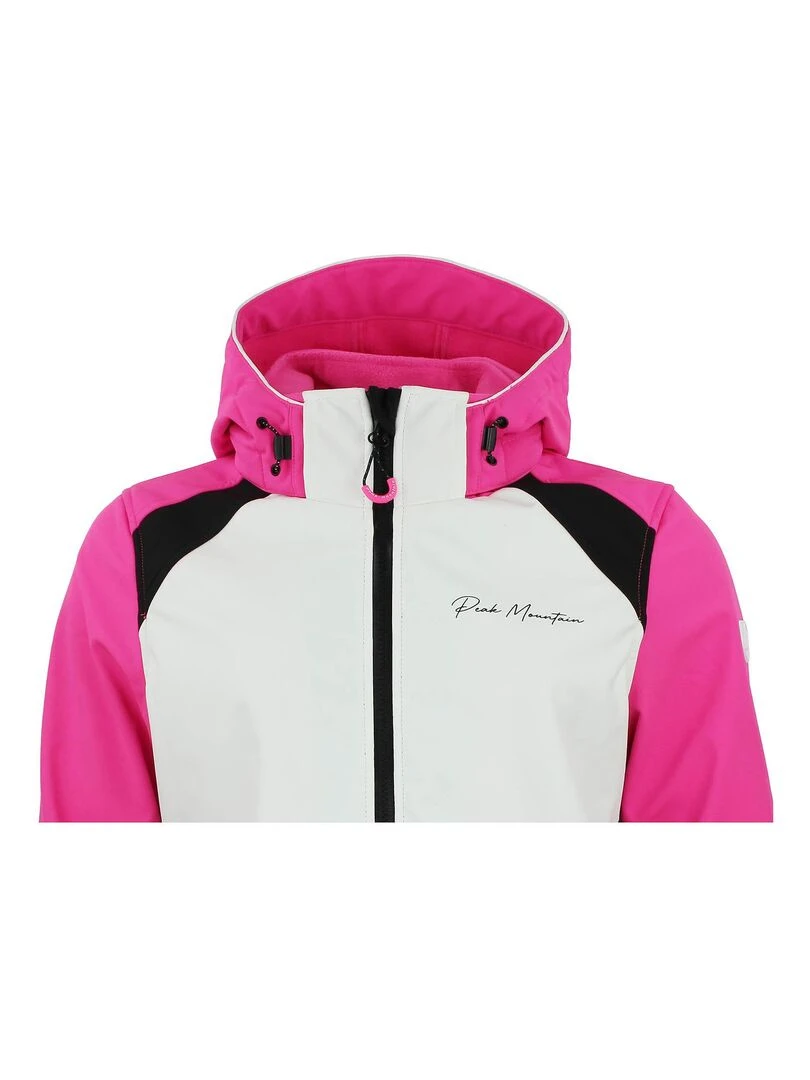 Blouson softshell femme AMETIS   PEAK MOUNTAIN   Rose fushia