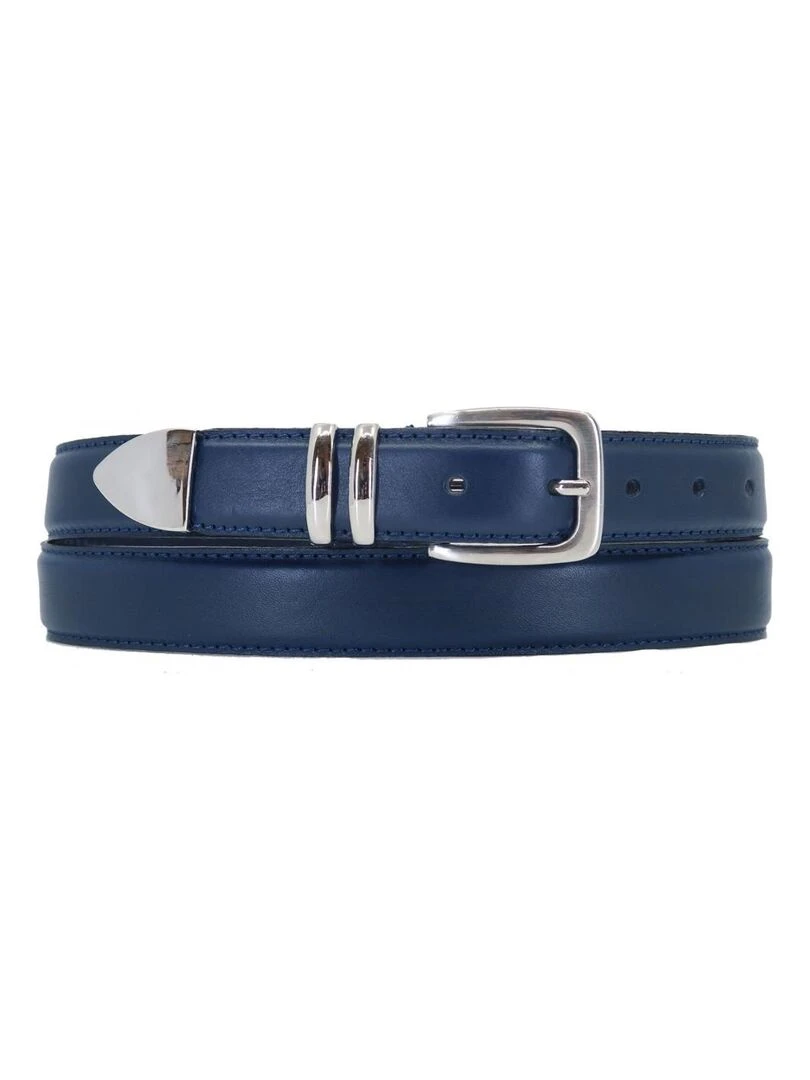 Ceinture en cuir Kebello Bleu marine