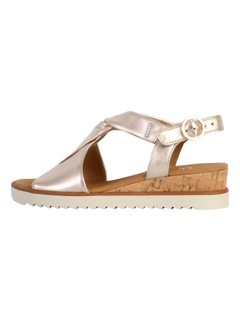 Sandale Cuir Gabor Lammnappa Beige