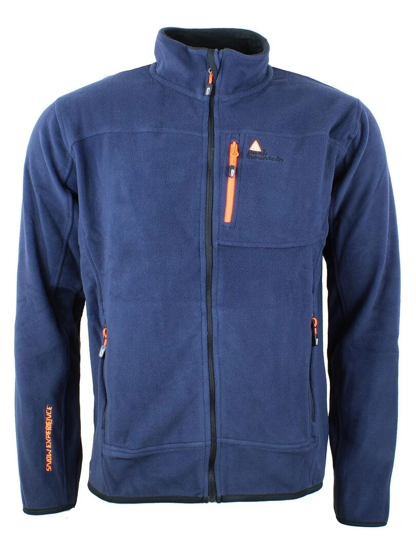 Blouson polaire homme CALON PEAK MOUNTAIN Bleu marine