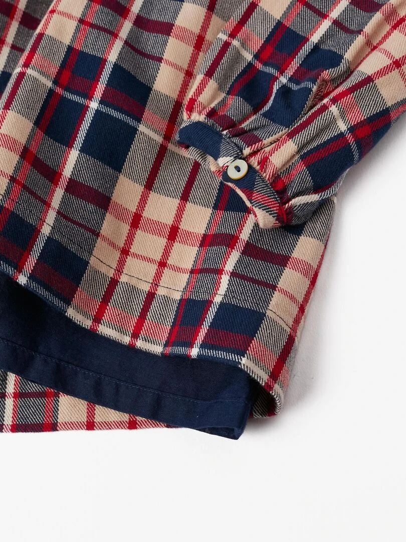 Robe à carreaux brothers & sisters 'Zippy'   Bleu foncé