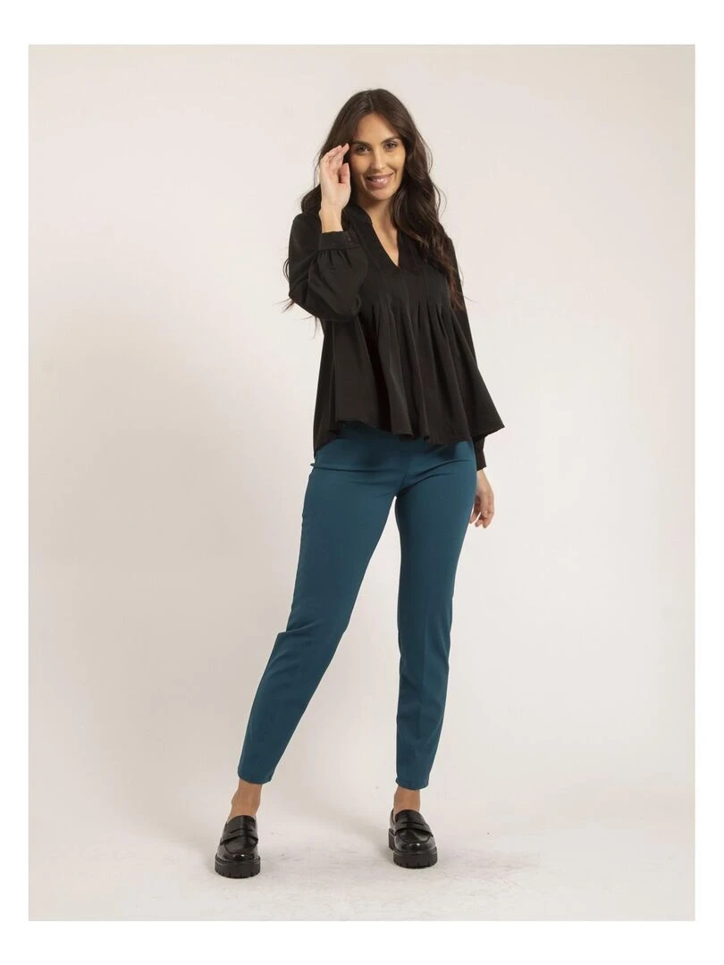 Blouse plissée OANA   Noir