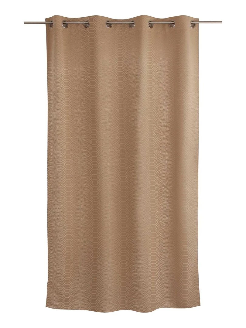 Rideau occultant imprimé peau de serpent   Beige