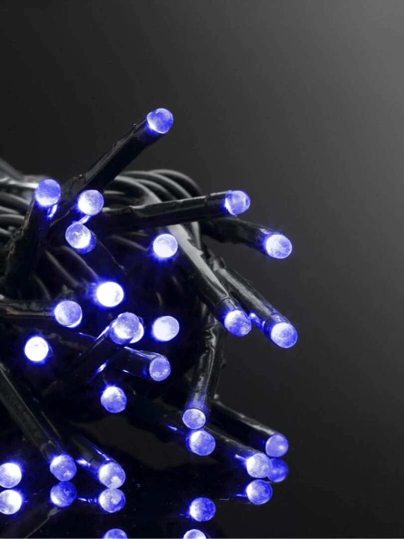 Guirlande extérieur 180 leds bleues 20m 8 fonctions Blanc