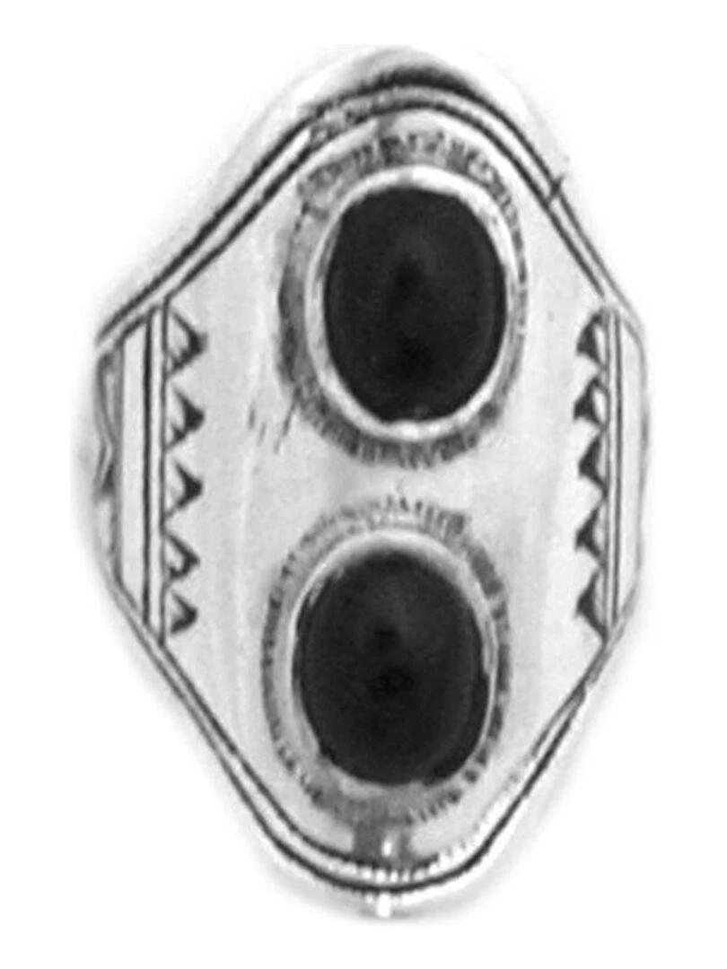 Bague Touareg longue argent et pierres  Bijoucolor   Argent