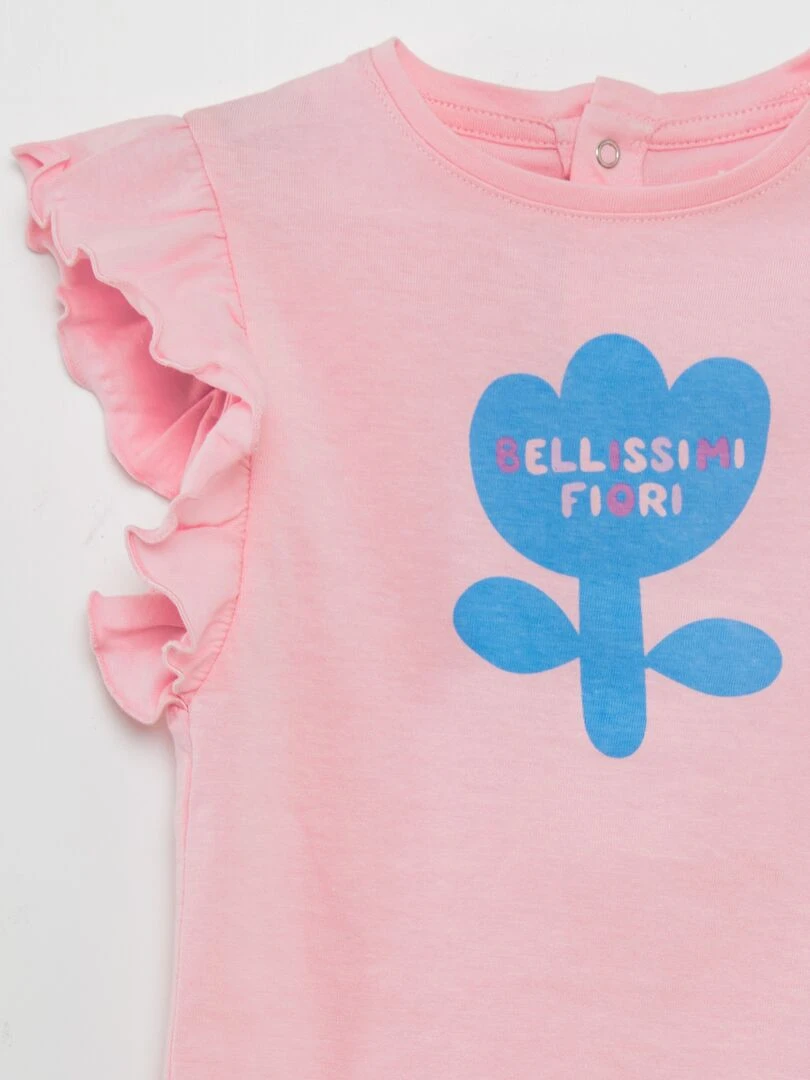 Robe à volants   Grafik Edition   Rose