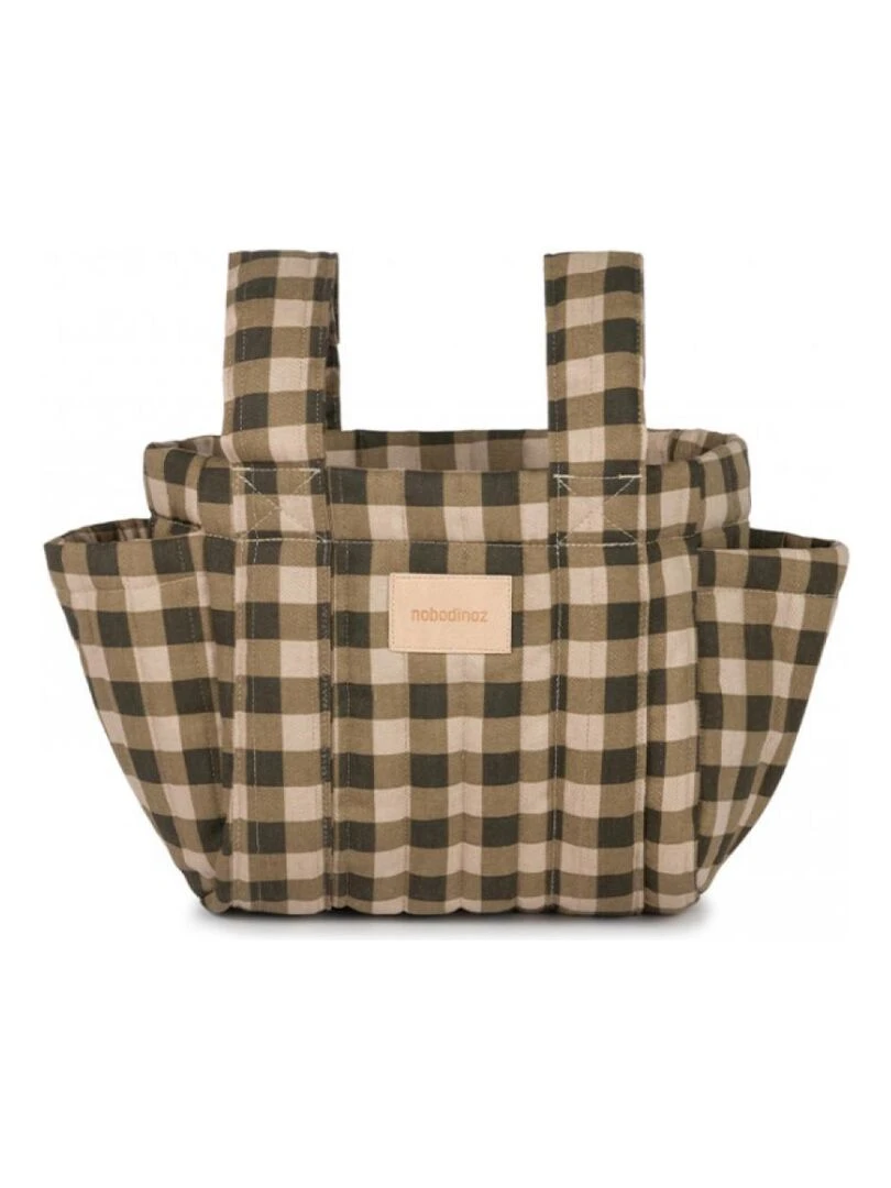 HYDE PARK STROLLER ORGANIZER 42x22x12 GREEN CHECKS Vert