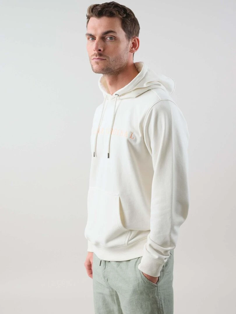 Sweat en jersey french terry pour homme 'Deeluxe'   Blanc