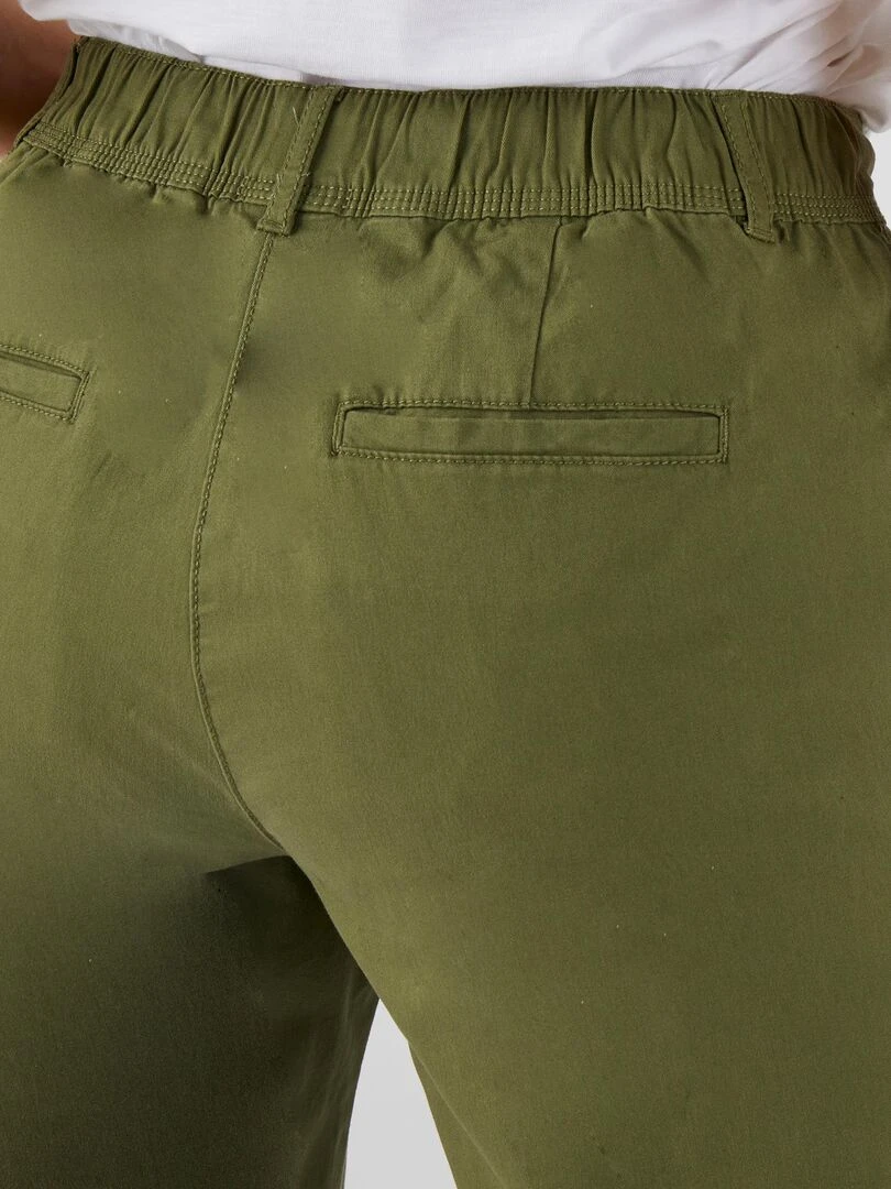 Pantalon 7/8ème transformable   Damart   Kaki