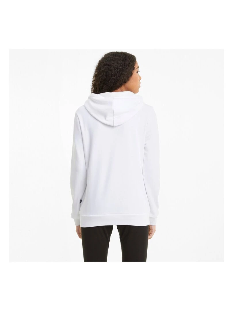 Sweat à Capuche Puma Logo   Blanc