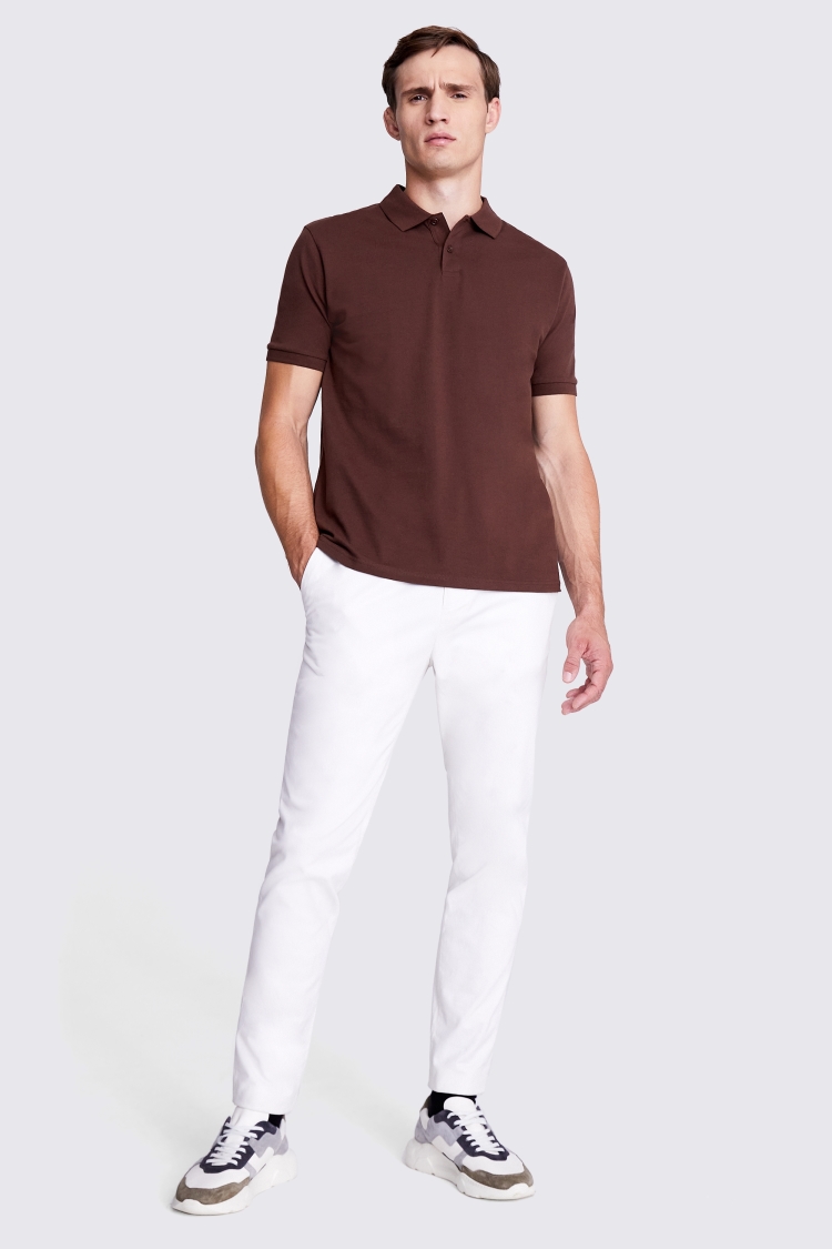 Brown Pique Polo Shirt Buy Online at Moss