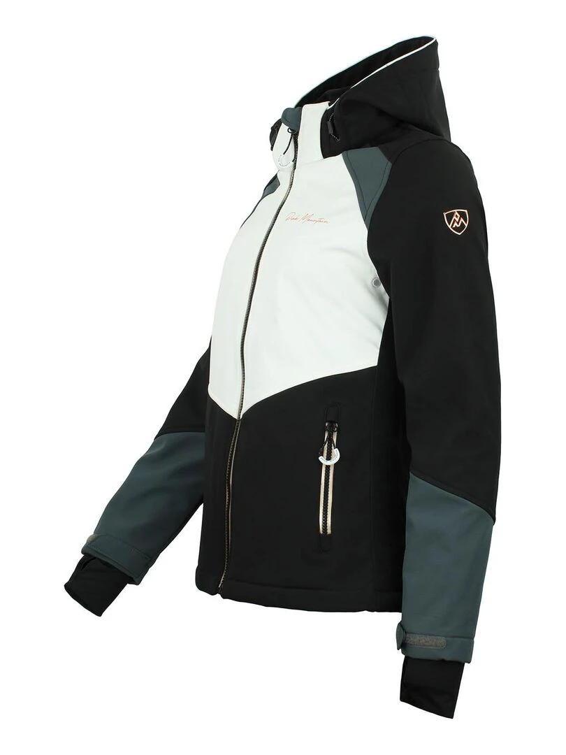 Blouson softshell femme AMETIS   PEAK MOUNTAIN   Noir Noir