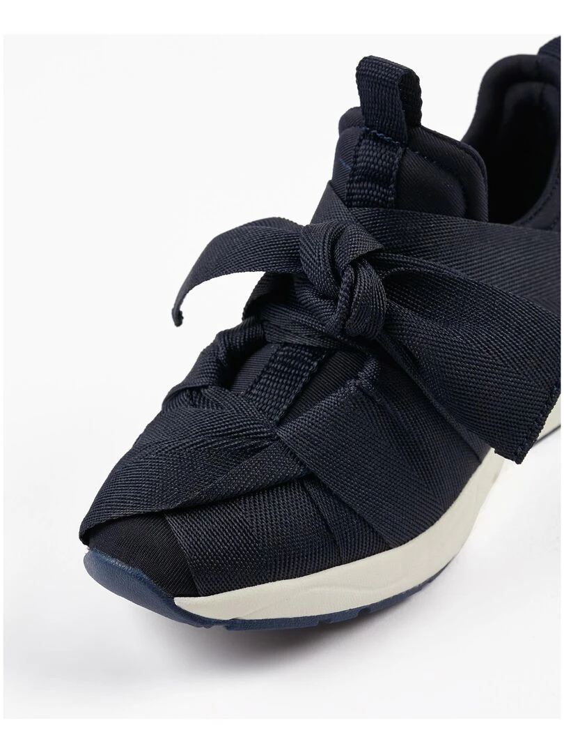 Baskets avec Noeud pour Fille   LITERATURE CLUB   Bleu foncé