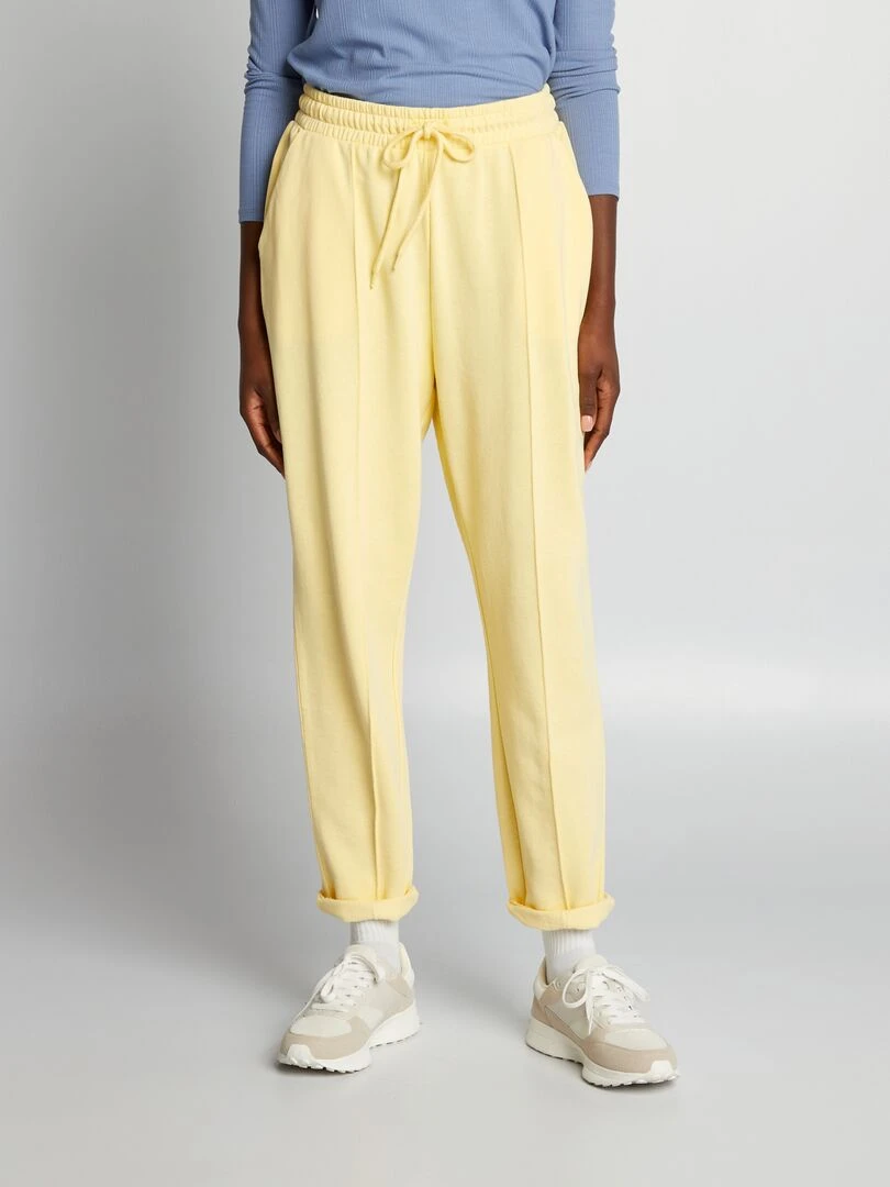 Jogging en molleton Jaune