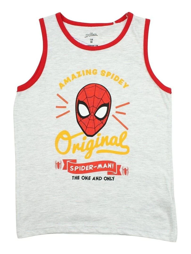 Spiderman   Ensemble T shirt short garçon Imprimé Spiderman   Rouge