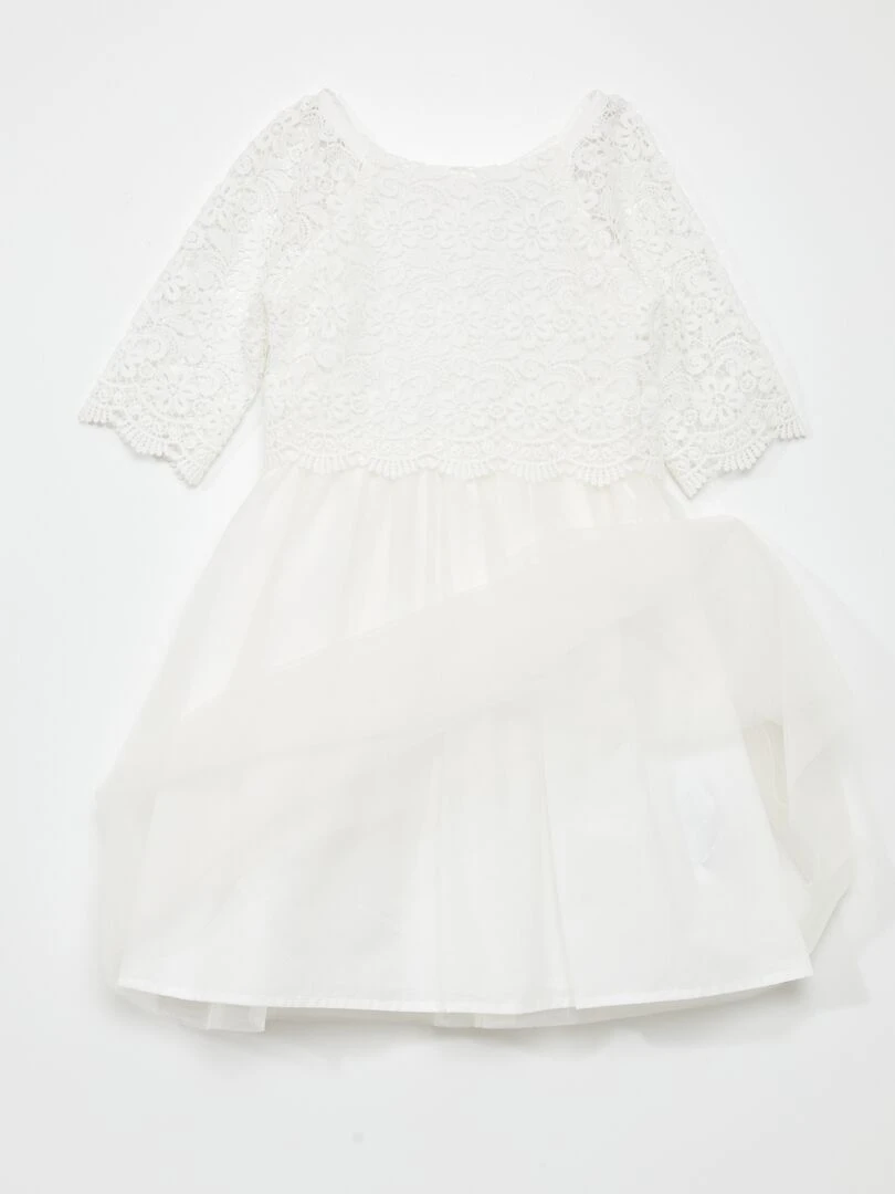 Robe de cérémonie   blanc