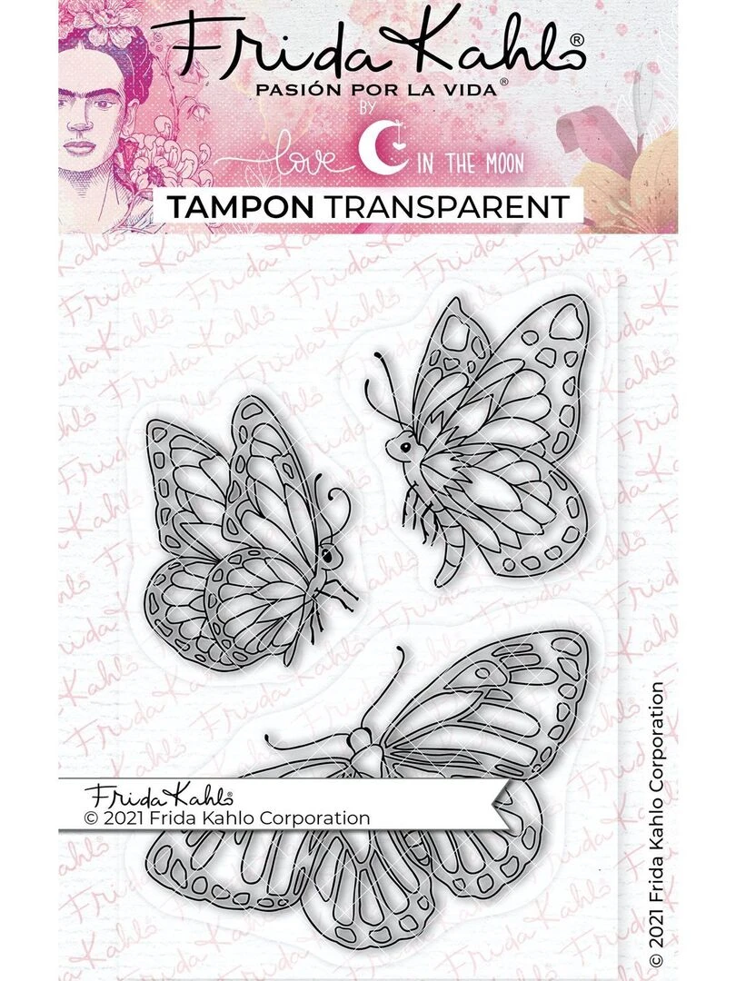 3 tampons transparents Papillons 9 5 x 6 5 cm N/A