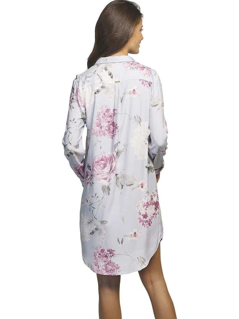 Chemise de nuit manches longues Romantica Violet