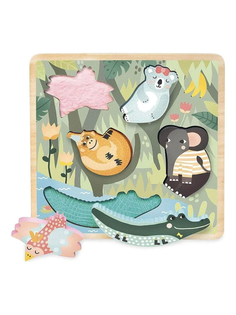 Encastrement tactile 5 pièces en bois : Jungle Touch and feel N/A