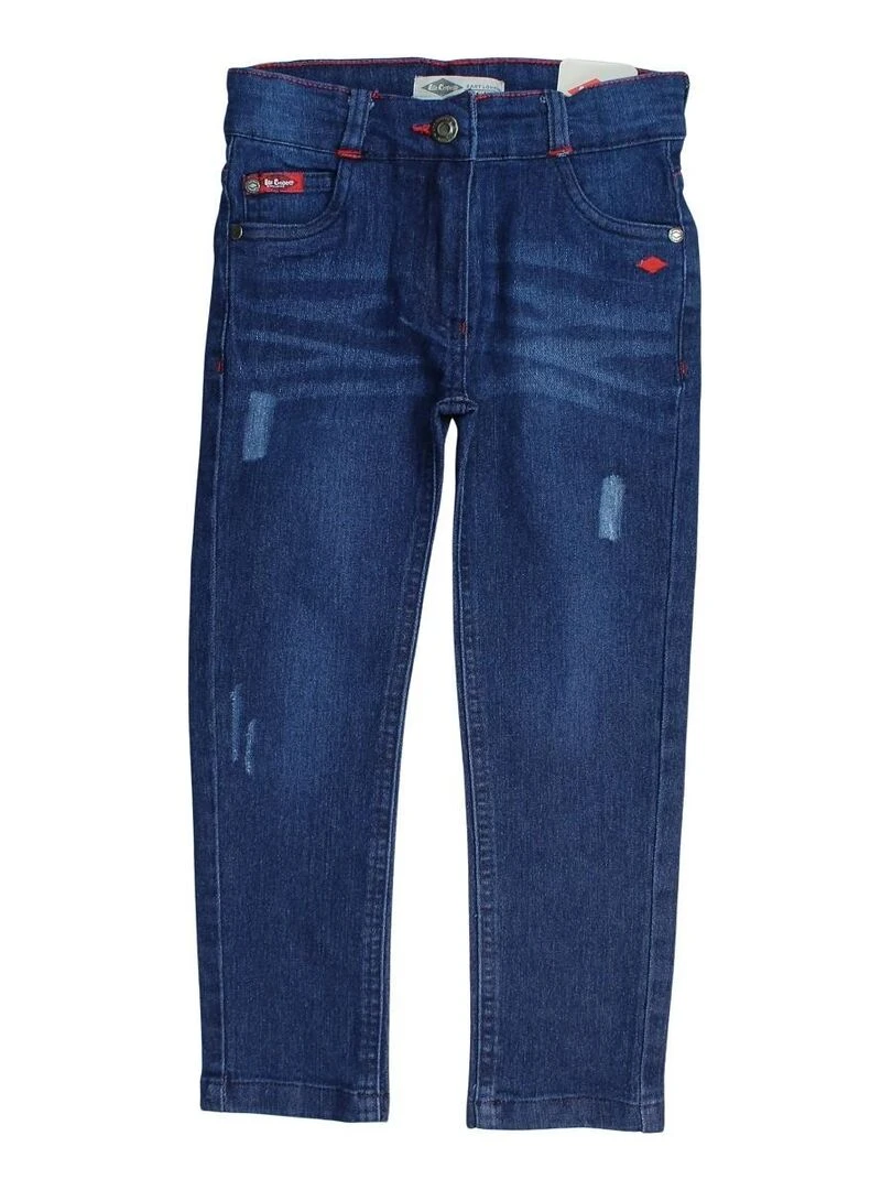 Lee Cooper Jeans fille imprimé logo en coton Bleu