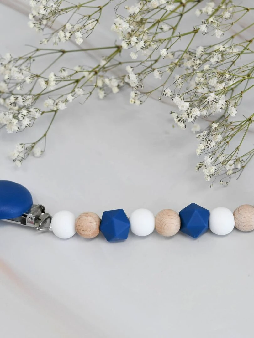 Attache sucette Bleue marine Bleu
