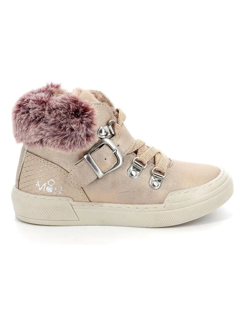 Boots Synthetique Arisnow Rose