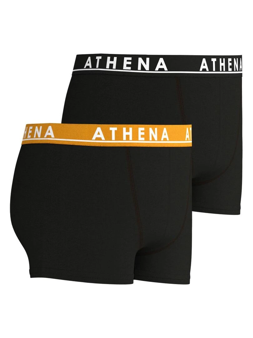 Lot de 2 boxers garçon Citypack Easy Color Noir