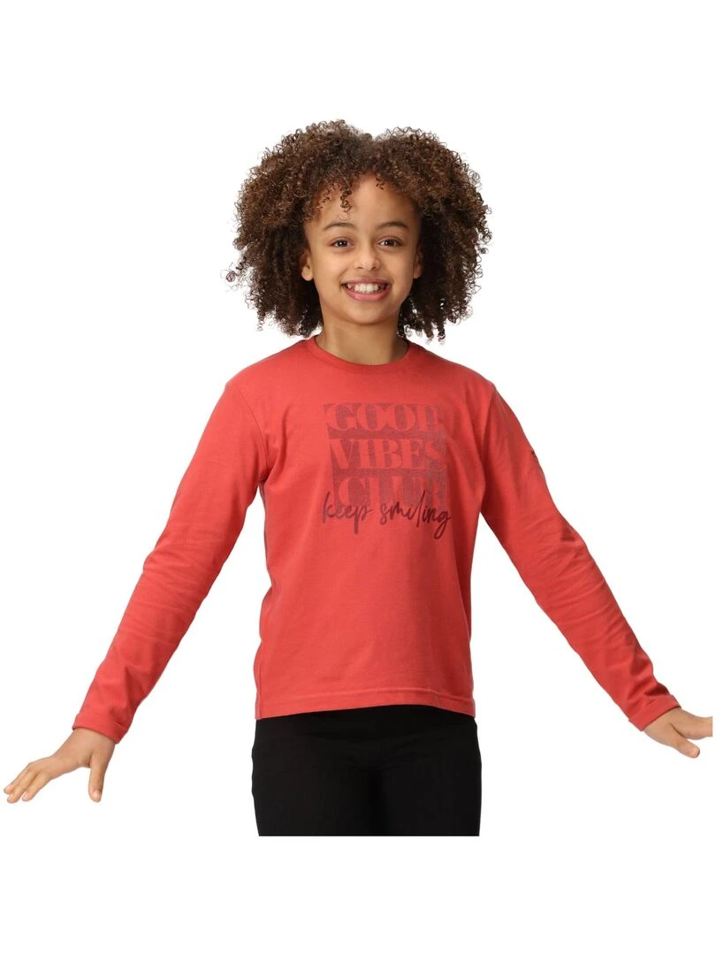 Regatta   T shirt WENBIE GOOD VIBES CLUB   Rose parme