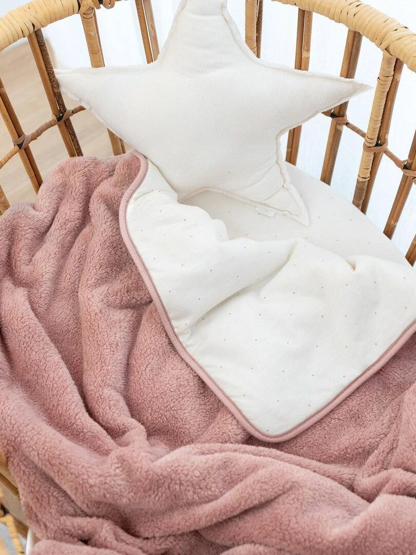Bemini Couverture Pady jersey et softy Mauve