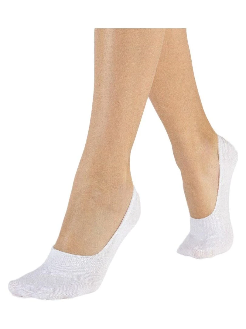 Cette Lot de 2 paires de chaussettes basses spéciales Basket Blanc