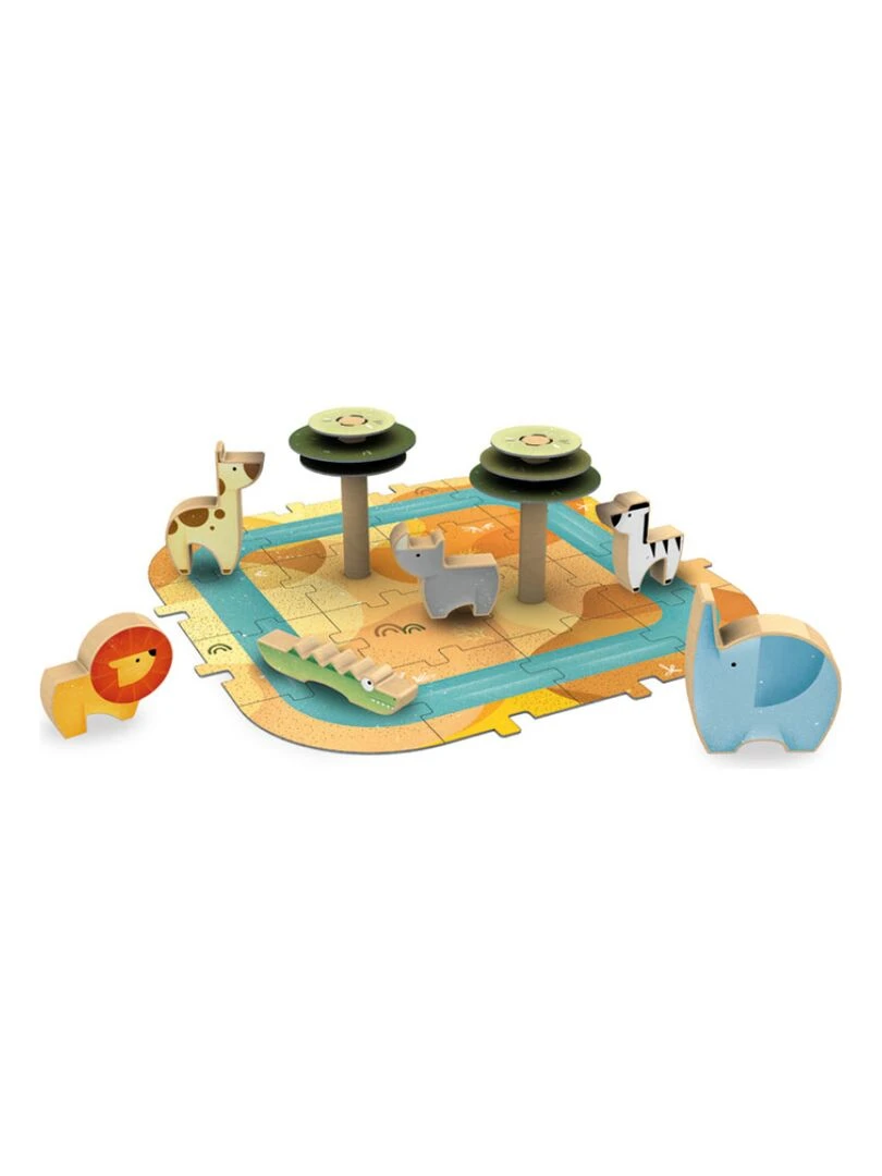 Livre + jouets en bois Savane N/A