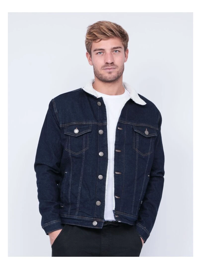 Blouson en jean fourré ZUCKERO Bleu