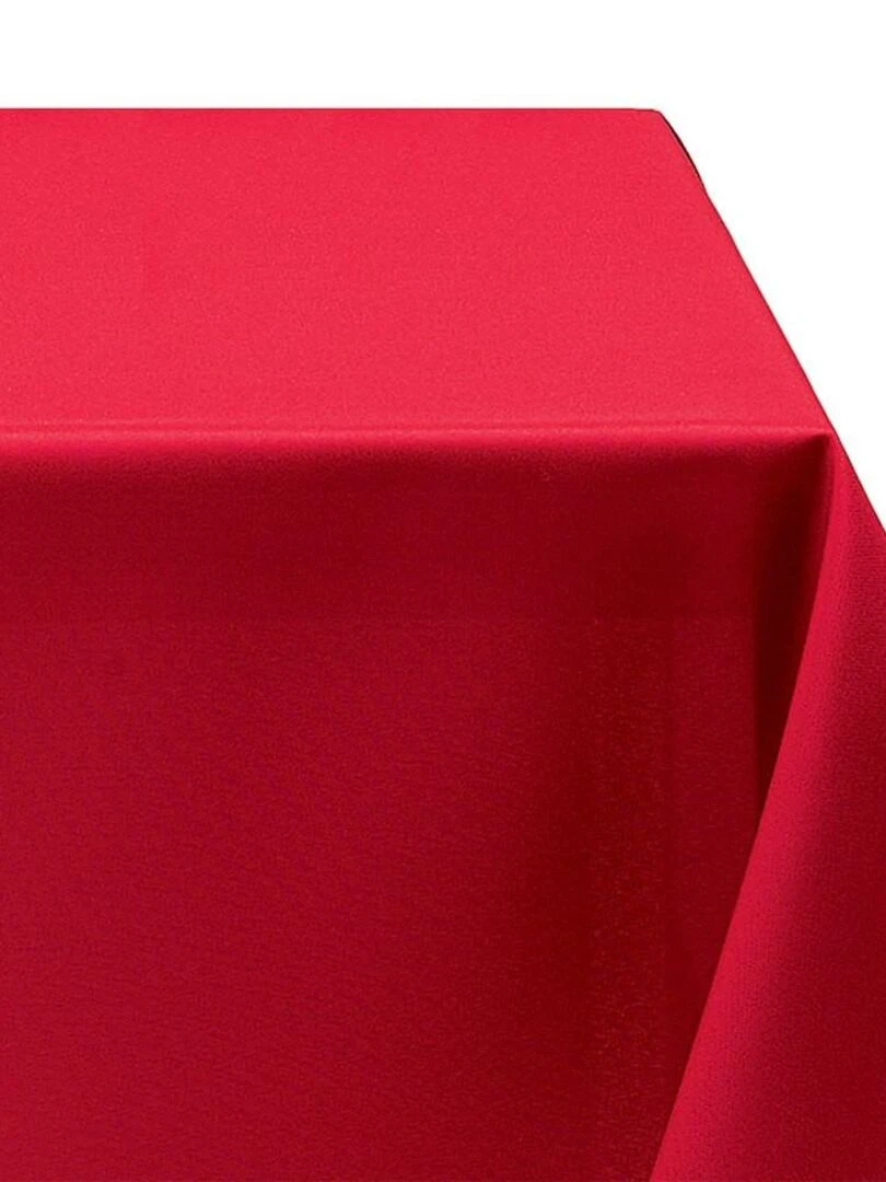 Nappe rectangulaire 140x240 cm uni rouge   Rouge
