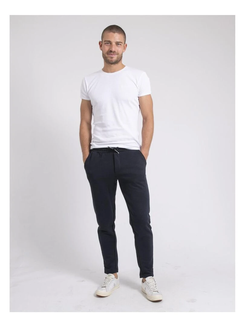 Pantalon chino molleton VICTORIAVIL   Bleu marine