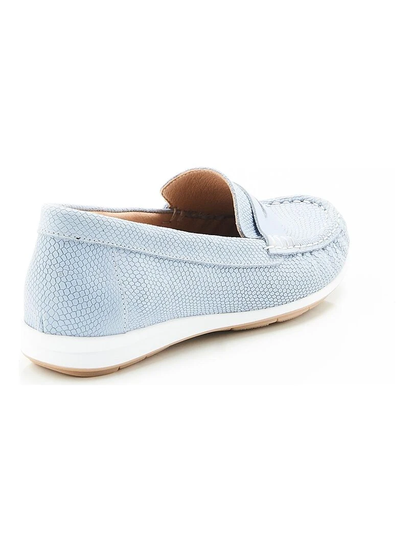Mocassins aspect python Climatyl   Damart   Bleu ciel