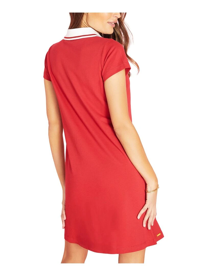 Robe estivale manches courtes Ipanema Rouge