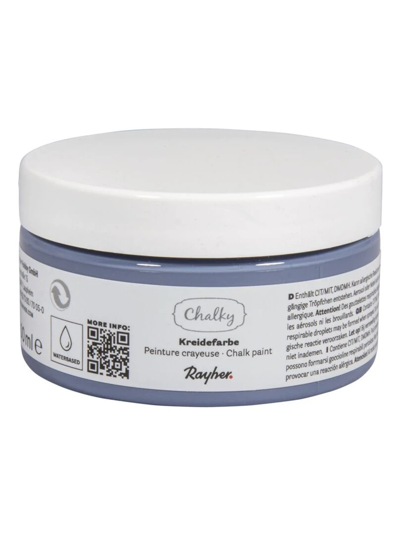 Peinture Craie Bleu gris   Chalky Finish   100 ml   N/A