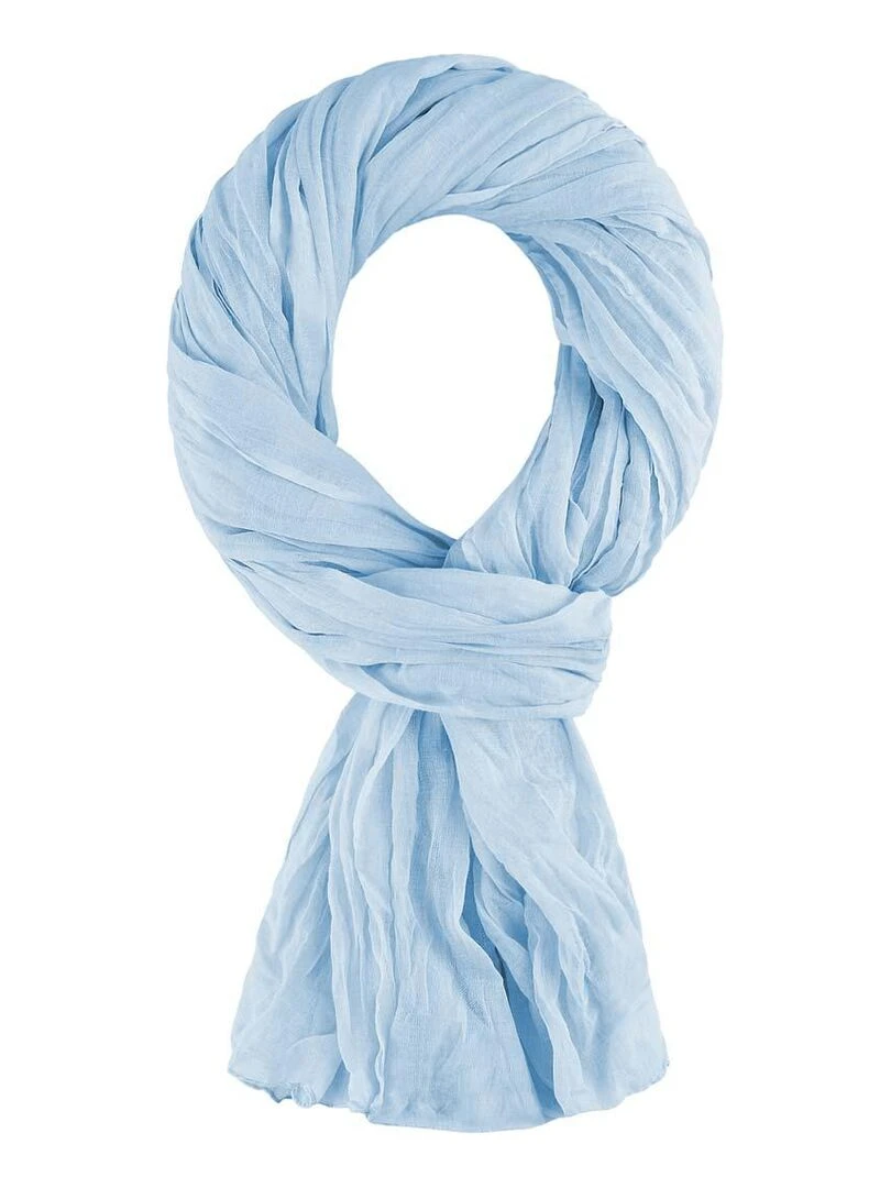 Chèche coton Uni Bleu ciel