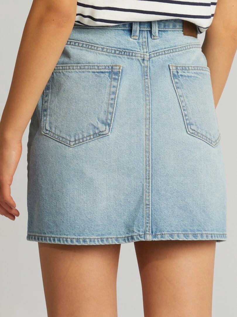Jupe courte en denim   Double stone