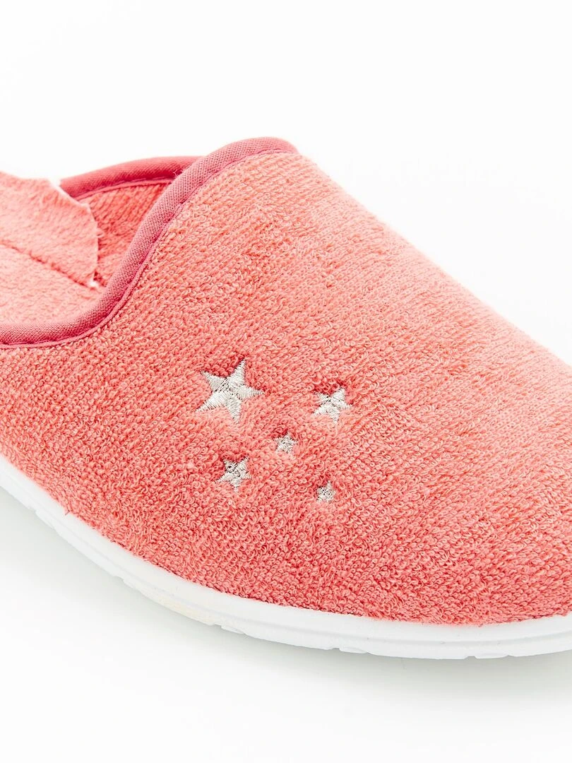 Mules en éponge    Damart   Rose
