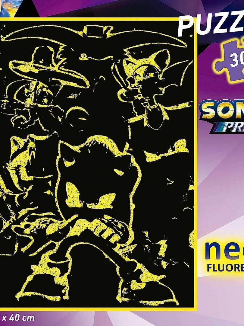 Puzzle 300 pièces Néon : Sonic   N/A