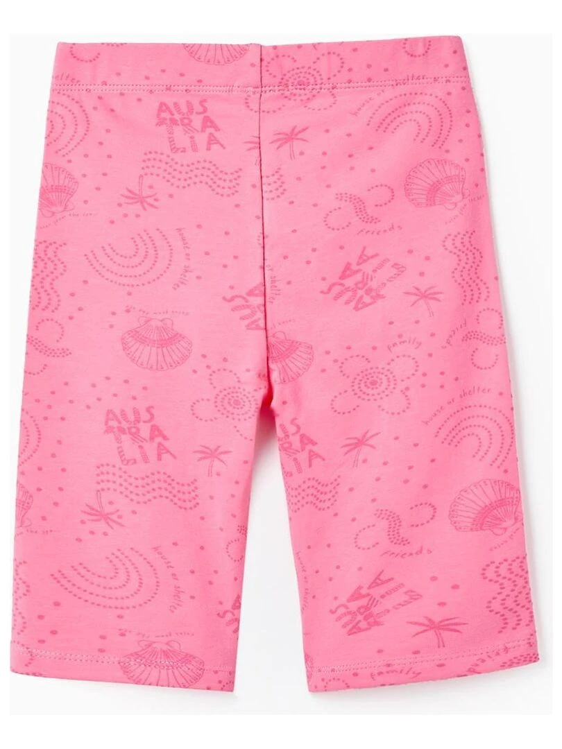 2 Shorts Moulants en Coton pour Fille 'Australia' EXPLORING AUSTRALIA Rose
