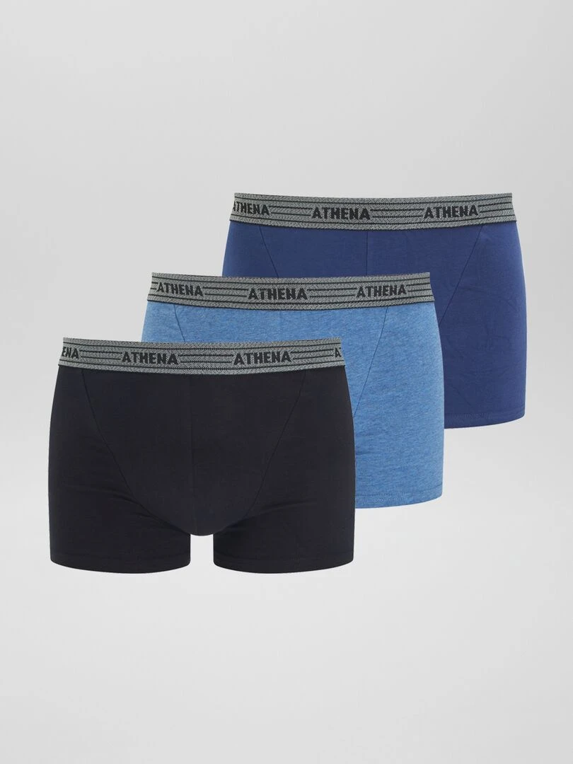 Lot de 4 boxers 'Athena'   noir/bleu