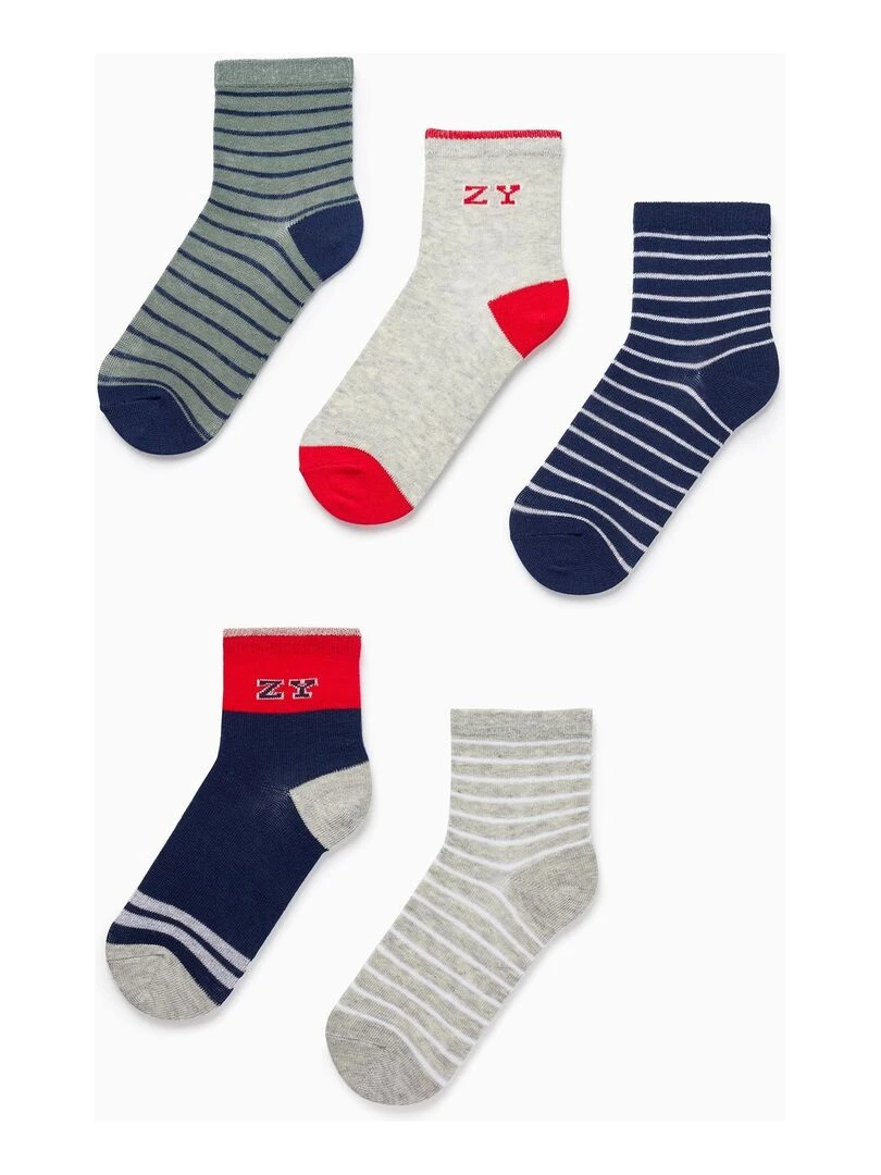 Pack 5 Paires de Chaussettes pour Garçon 'ZY' ROYALS OFF DUTY Multicolore